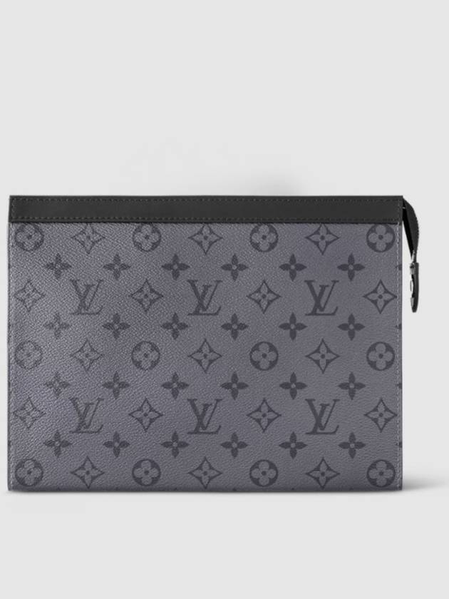 Monogram Eclipse Reverse Pochette Voyage MM Pouch Bag Grey - LOUIS VUITTON - BALAAN 2