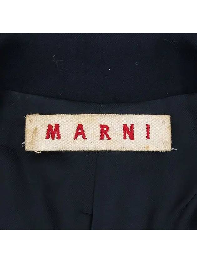 Navy color wool 100 women s jacket belt SET - MARNI - BALAAN 4