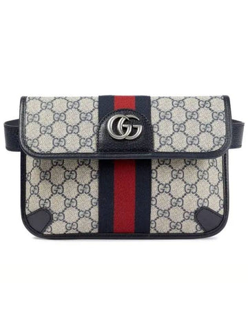 Ophidia GG Small Belt Bag Blue - GUCCI - BALAAN 1