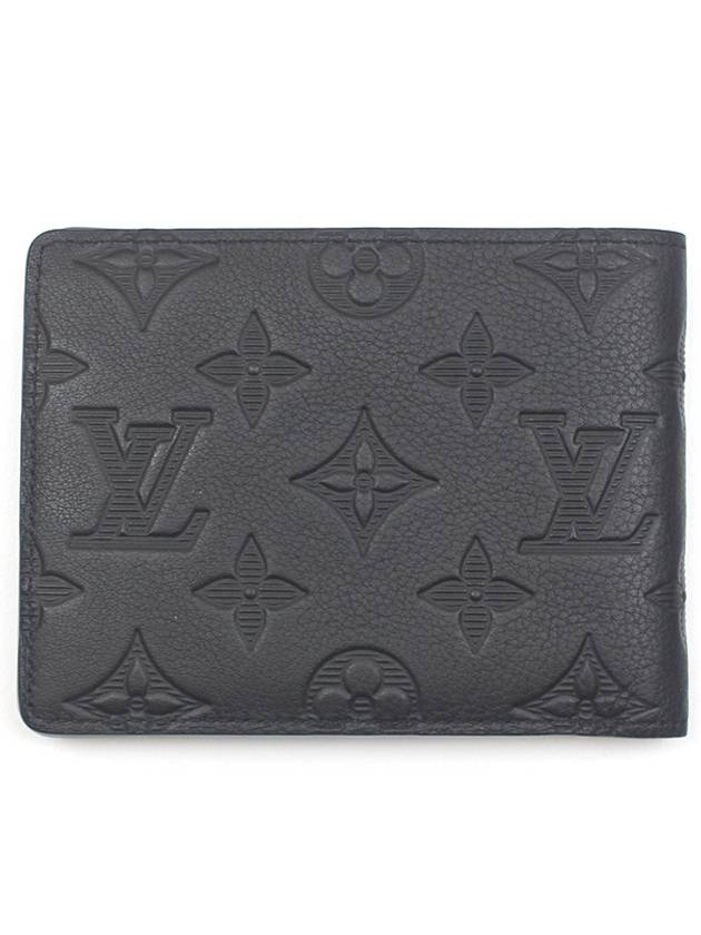 Multiple Wallet Monogram Shadow Leather Half Black M62901 - LOUIS VUITTON - BALAAN 4