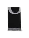 ERL Logo Blanket Muffler Black - DIOR - BALAAN 5