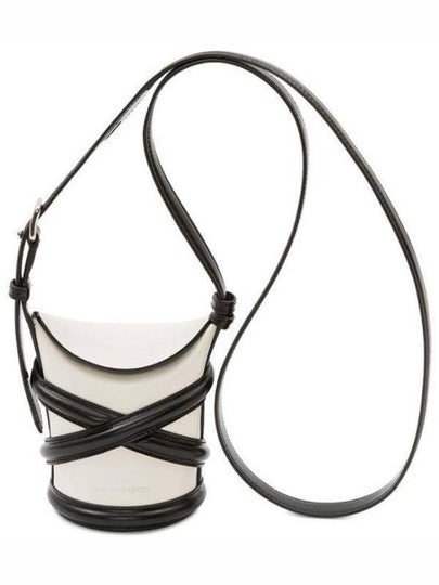 Curve Small Bucket Bag White - ALEXANDER MCQUEEN - BALAAN 2