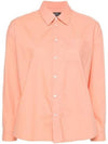 Boyfriend Long Sleeve Shirt Pink - A.P.C. - BALAAN 2