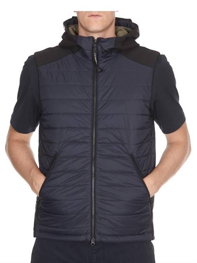 GoGGle Hooded Padded Vest Navy - CP COMPANY - BALAAN 3