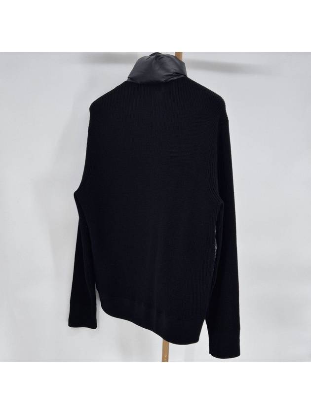 knit padded cardigan black XL size - MONCLER - BALAAN 3