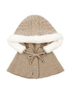 Hooded Knit Balaclava OF7603LBBEIGE - ONOFF - BALAAN 1