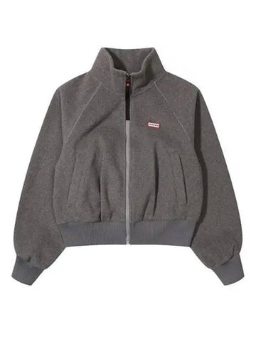 Fleece jacket melange gray HBW0004AUZMEG - HUNTER - BALAAN 1