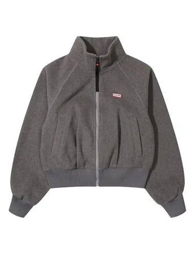 Fleece jacket melange gray HBW0004AUZMEG - HUNTER - BALAAN 1