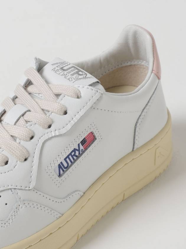 Medalist Pink Tab Leather Low Top Sneakers White - AUTRY - BALAAN 5