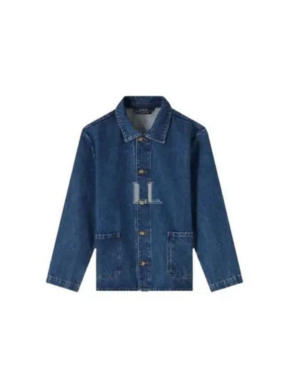 Kerlouan Logo Denim Jacket Blue - A.P.C. - BALAAN 2