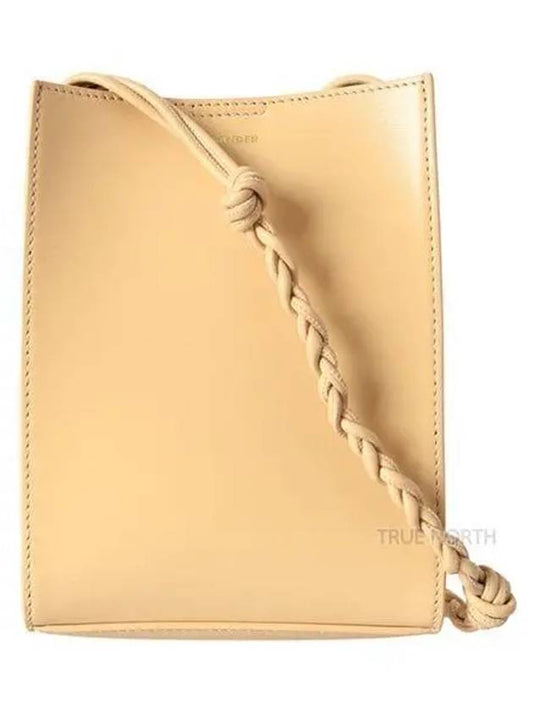 Tangle Smooth Leather Small Cross Bag Beige - JIL SANDER - BALAAN 2