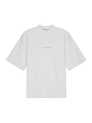 Crew neck short sleeve t shirt white - MARNI - BALAAN 1