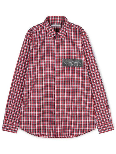 Men's Star Patch Red Shirt 6025 401 600 - GIVENCHY - BALAAN 1