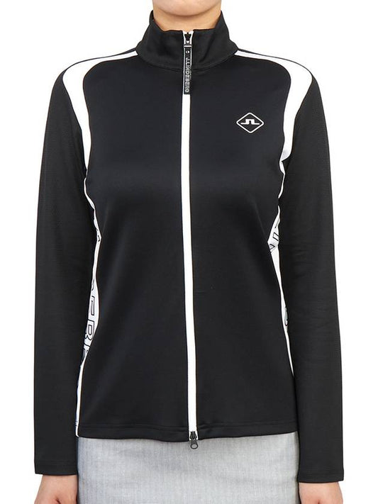 Golfwomen's Mid Layer Regular Fit Jacket Black - J.LINDEBERG - BALAAN 2