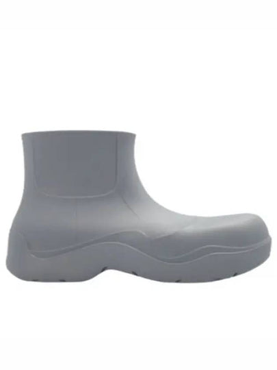 Puddle Rubber Ankle Rain Boots Grey - BOTTEGA VENETA - BALAAN 2