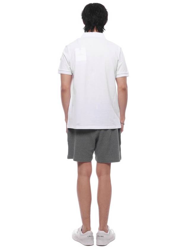 Men's Textured Cotton Shorts Grey - THOM BROWNE - BALAAN 6