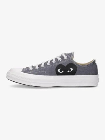 COMME DES GARCONS PLAY CONVERSE Chuck 70 Low Sneakers Gray P1K1211 - COMME DES GARCONS PLAY - BALAAN 1