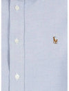 Pony Classic Fit Long Sleeve Shirt Blue - POLO RALPH LAUREN - BALAAN 5