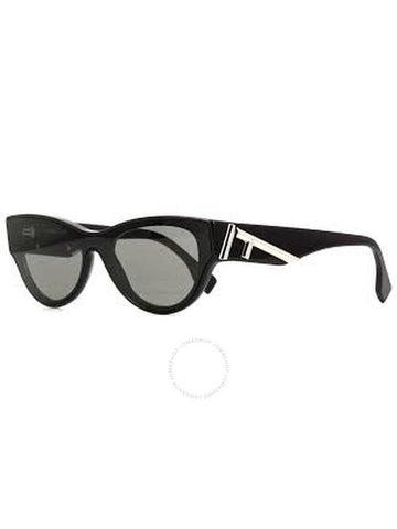 Fendi Smoke Cat Eye Ladies Sunglasses FE40135I 01A 135 - FENDI - BALAAN 1