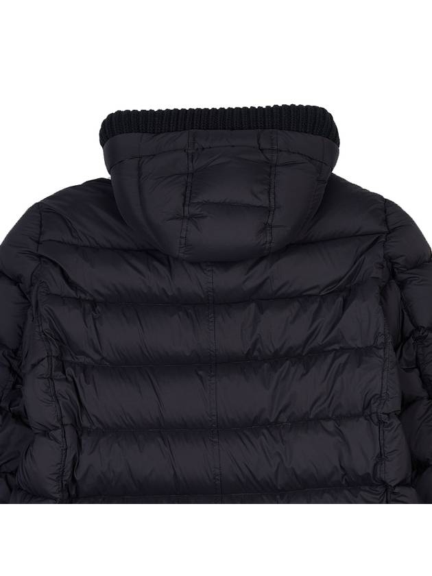 Men's Hooded Fur Down Padding Black - HERNO - BALAAN.