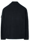 Men's Patch Pocket Zip-Up Cardigan Black - STONE ISLAND - BALAAN 3