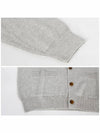 Bold Fox Head Patch Regular Cardigan Grey - MAISON KITSUNE - BALAAN 7