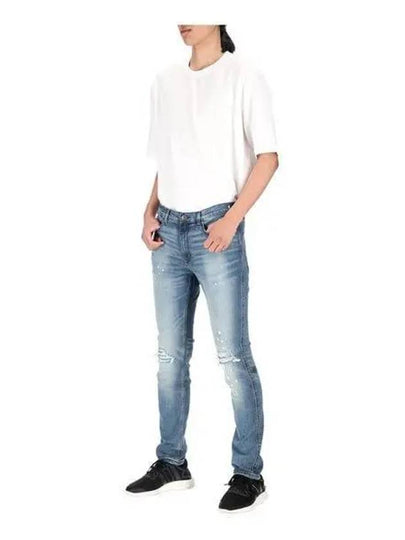 Washed Ripped Extra Slim Fit Jeans Blue - HUGO BOSS - BALAAN 2