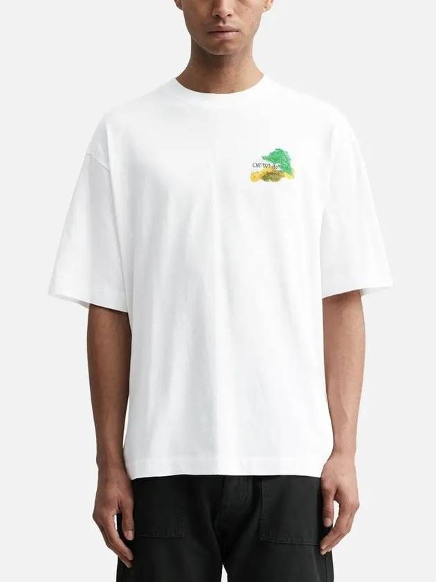 Offwhite brushed arrows oversized skate cotton Tshirt - OFF WHITE - BALAAN 3