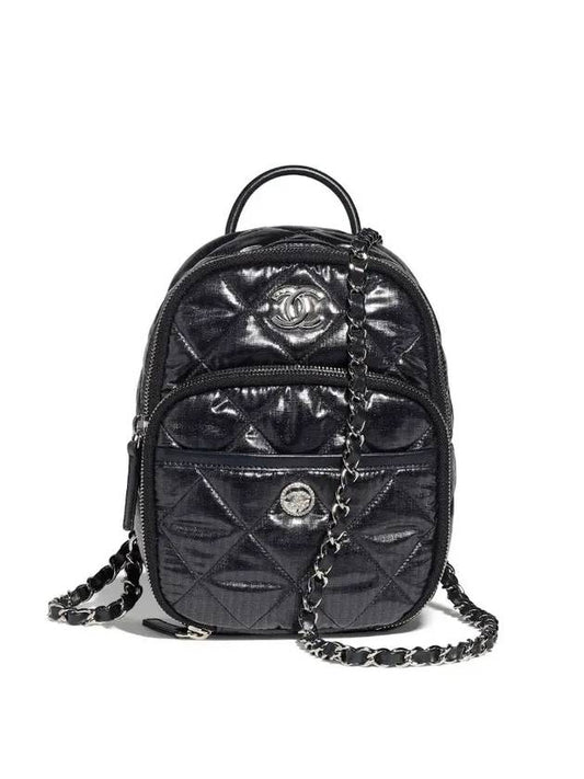 Coconeju Nylon Backpack Black - CHANEL - BALAAN 1