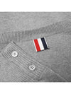 Men's Milan Stitch Armband Crew Neck Knit Top Light Grey - THOM BROWNE - BALAAN 4