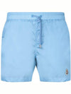 Logo Swim Shorts Blue - MONCLER - BALAAN 2