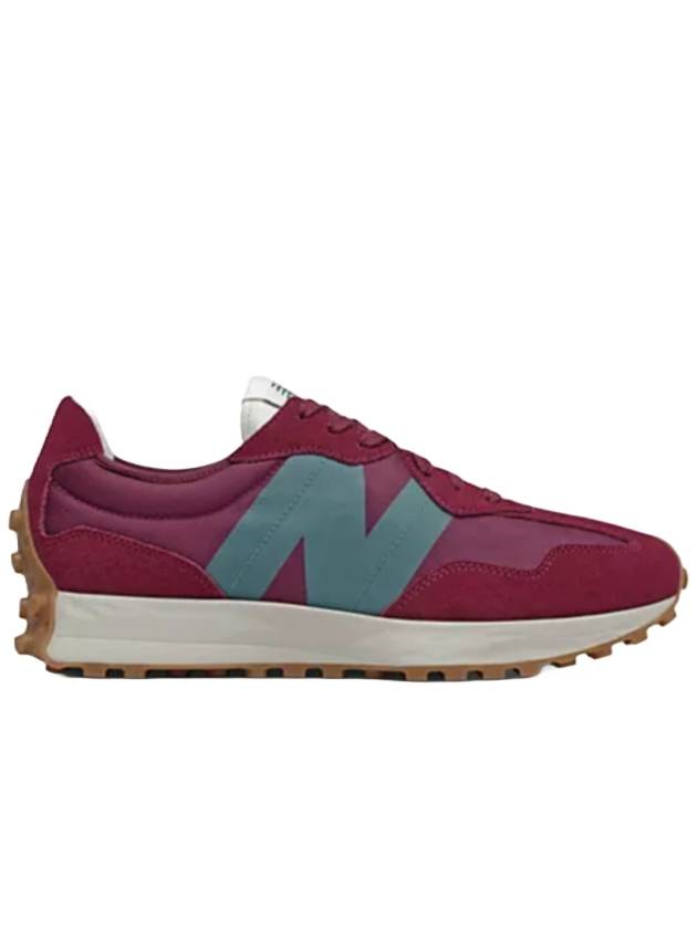 Men's 327 Low Top Sneakers Garnet Indigo - NEW BALANCE - BALAAN 1