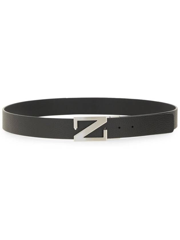 Zegna Reversible Belt With Monogram "Z" Buckle - ERMENEGILDO ZEGNA - BALAAN 1