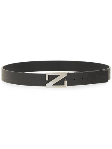 Zegna Reversible Belt With Monogram 