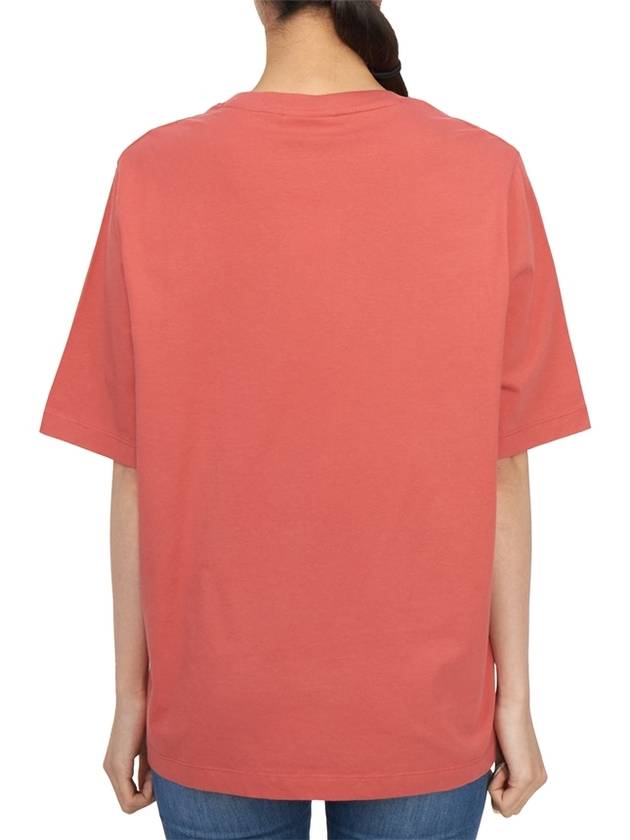 Speedy Fox Patch Comfort Short Sleeve T-Shirt Red - MAISON KITSUNE - BALAAN 4