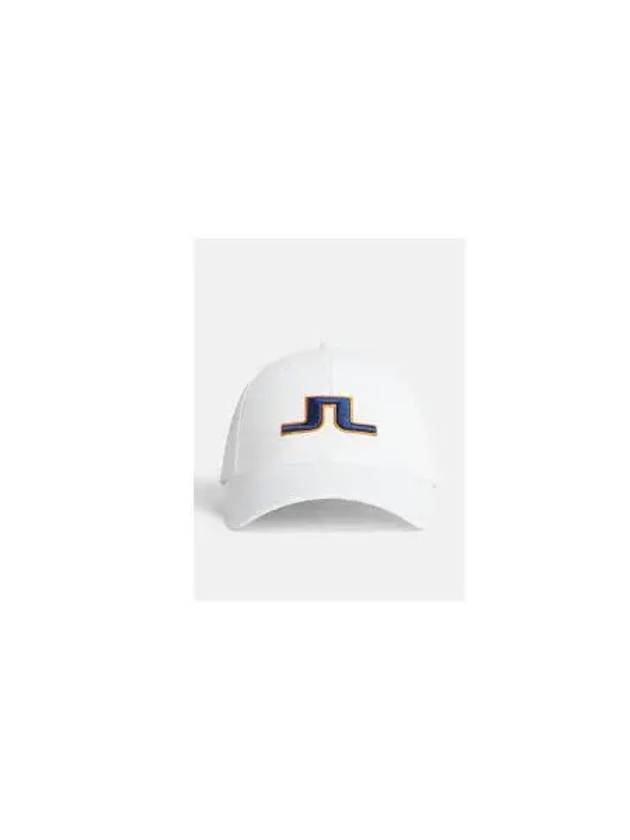 Anga Embroidered Logo Ball Cap White - J.LINDEBERG - BALAAN 2