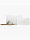 Woody Logo Flat Mule Slippers White - CHLOE - BALAAN 5