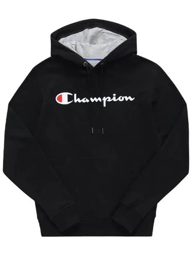 Powerblend Scripted Logo Hoodie Black - CHAMPION - BALAAN 5