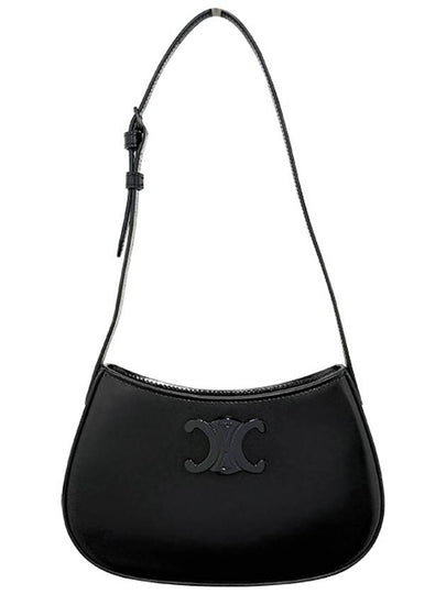 Medium Tilly Shiny Calfskin Cross Bag Black - CELINE - BALAAN 2