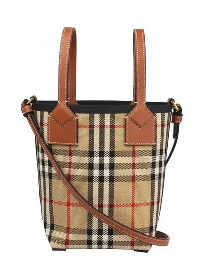 Mini London Tote Bag Archive Beige - BURBERRY - BALAAN 2