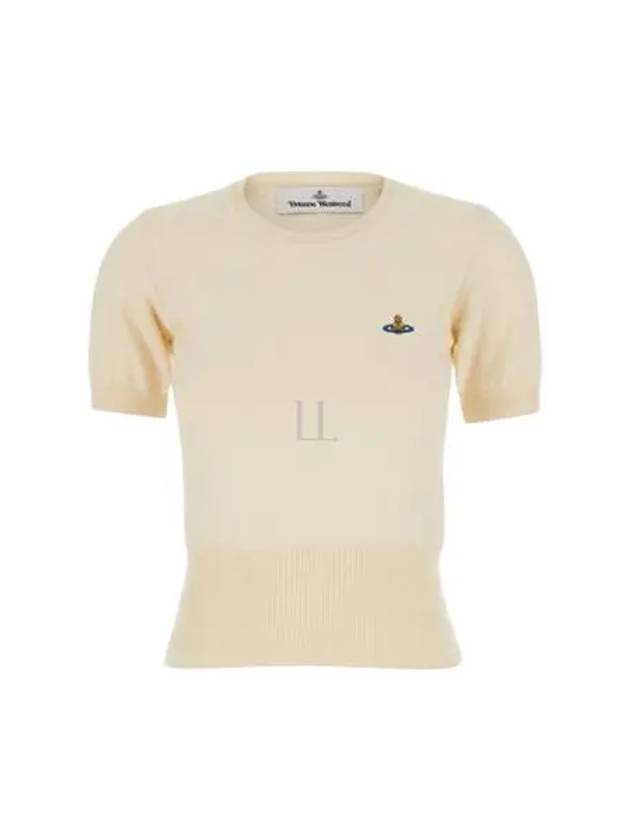 Bea Ribbed Knit Top Ivory - VIVIENNE WESTWOOD - BALAAN 2