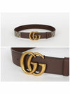 GG Buckle Leather Belt Brown Beige - GUCCI - BALAAN 3