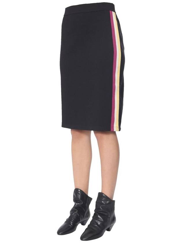 Women's Sideline Midi Pencil Skirt Black - ISABEL MARANT ETOILE - BALAAN 4