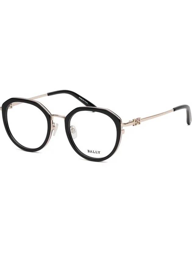 Glasses frame BY5067H 005 round Soltex black horn rim - BALLY - BALAAN 7