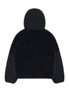 Sherpa Panel Hooded Jacket Black - STUSSY - BALAAN 3