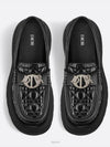 Buffalo Leather Loafers Black - DIOR - BALAAN 4