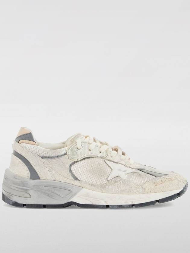 Mesh and Suede Leather Dad-Star Sneakers White Beige - GOLDEN GOOSE - BALAAN 2