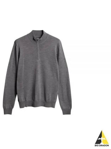 KIYAN QUARTER ZIP SWEATER FMKW11608 U218 Men s zipper - J.LINDEBERG - BALAAN 1