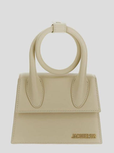 Le Chiquito Noeud Coiled Tote Bag Ivory - JACQUEMUS - BALAAN 1