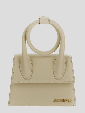 Le Chiquito Noeud Coiled Tote Bag Ivory - JACQUEMUS - BALAAN 1